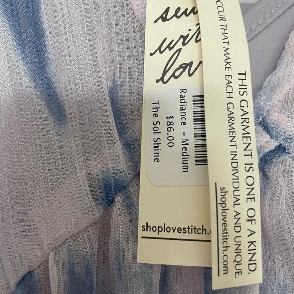 Lovestitch Lavender and Blue Sheer Maxi Dress - Picture 2 of 4